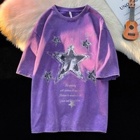 Camiseta de Manga Corta para Hombre, Estampado Gráfico, Corte Holgado, Cómoda para Actividades al Aire Libre, con Estampado de Letras, Cuello Redondo, Algodón Suave, Nueva Colección 2026