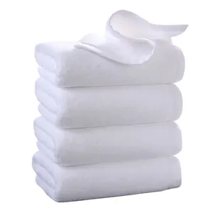 Wholesale 100% cotton towel set hotel towel white bath towel