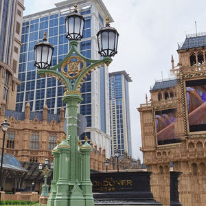 Lampade da giardino Art Rod Patio decorativo prato pilastro luci statua palo paesaggio passerella Lodge Post lanterna - Product Image 4