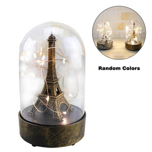 Décoration de noël pour la maison, chambre à coucher, décor d'anniversaire, cadeaux de fête de mariage, tour de <span class=keywords><strong>Paris</strong></span>, lumières Eiffel avec abat-jour en forme de dôme - Product Image 5
