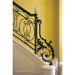 Barandilla de aluminio <span class=keywords><strong>Prima</strong></span> sin tiradores para montaje en poste, para uso seguro en escaleras, estilo personalizado para interiores, con espacio estándar entre barras - Product Image 4