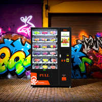 Afen 22-Inch Touchscreen Automatische Automaat Voor Verse Fruitsalade Voor Winkelcentra Lift Wijndispenser