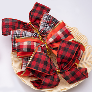 Laços de Natal Vermelhos para Decoração de Árvore de Natal, Laços de Festa de Fim de Ano, Atacado, Em Estoque - Product Image 5
