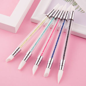 Mixed Procurement Low Price Wholesale RubioAroma <b>Nail</b> <b>Art</b> <b>Brush</b> Tool Silicone Pen Quartz Spoon Scrubs Ceramic Cuticle Pusher - Product Image 5