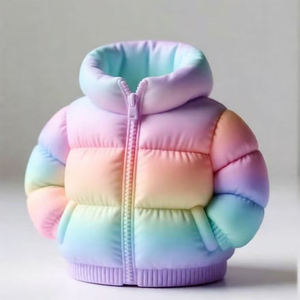 Portalápices con Forma de Chaqueta Acolchada Impresa en 3D, Organizador Creativo de Escritorio para Bolígrafos, <span class=keywords><strong>Brochas</strong></span> de <span class=keywords><strong>Maquillaje</strong></span>, Decoración para el Hogar y la Oficina, Color Aleatorio - Product Image 2