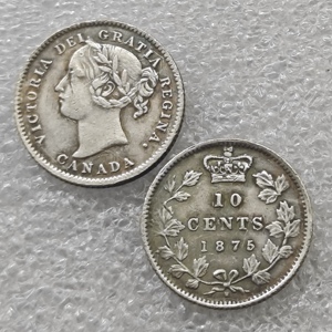1875,1889,1893,1884 Canada 10 cent antieke stijl herdenkingsmunten, geschenken, woondecoratie - Product Image 1