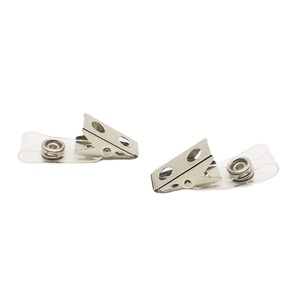 YIWANG Factory Supply Card <strong>Clips</strong> Holder Badge ID <strong>Clip</strong> Metal ID <strong>Clip</strong> Findings with Clear PVC Straps - Product Image 3