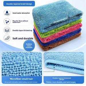 Chiffon en microfibre épaissi, lavable à plusieurs reprises, absorbant, sans traces. Compatible avec les grattoirs et les balais, idéal pour nettoyer les sols - Product Image 6