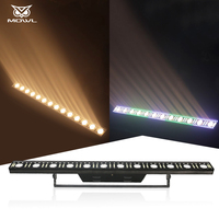 Nouvelle barre LED DMX à 12 faisceaux RGB Strobe Beam Wash pour éclairage de fond de scène et cyclorama