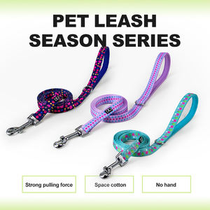 Correa para Perro Mediano Kingspeed, Diseño de Lujo con Tema Marino de Verano, Nailon Resistente con Estampado Floral Colorido, Precio de Fábrica - Product Image 5