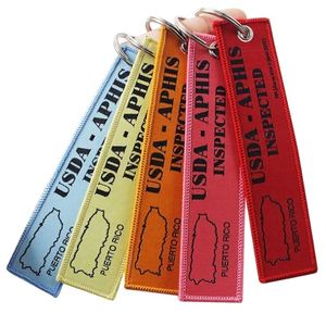 Llaveros Personalizados de Tela Bordados con Etiqueta de Aviación para Venta al por Mayor - 'Remove Before You Fly' - Product Image 5