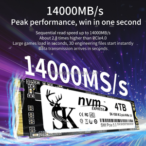 ไดรฟ์โซลิดสเตท PCIe 5.0 ความเร็วสูง 2TB, SSD M2 ประสิทธิภาพสูงสำหรับเดสก์ท็อปพีซี, 14000MB/วินาที, ชิป TLC แบบอิสระ PCIe - Product Image 3