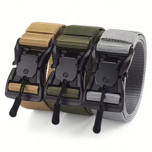 Cinturón Táctico de Nylon de Alta Calidad para Entrenamiento al Aire Libre para Hombre, Hebilla de Liberación Rápida, Estilo Vintage, Material de Aleación, Moderno - Product Image 1