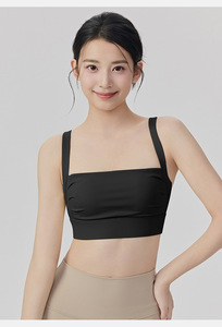 Nouveautés Mode Soutien-gorge de yoga en tissu nylon spandex respirant extensible dans les 4 sens de couleur <span class=keywords><strong>violette</strong></span> à dos nu Ventes chaudes - Product Image 3