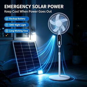 Nouveaux ventilateurs solaires rechargeables pour voiture et maison, ventilateur tour sur pied à deux niveaux - Product Image 3