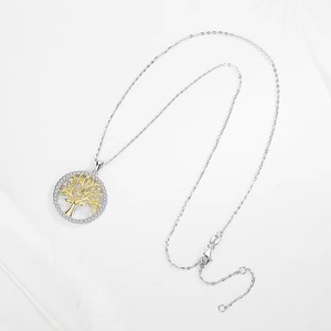 Professional Custom Jewelry Relying <b>Tree</b> of Life Pendent <b>Necklaces</b> Sterling Silver 925 Life of <b>Tree</b> <b>Necklace</b> Zirconia - Product Image 2