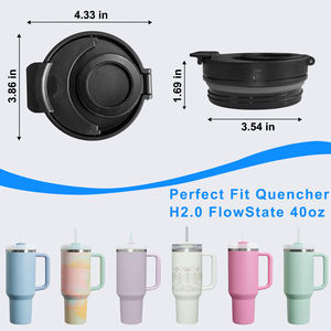 Factory Wholesale Eco-Friendly American Style 18/8 Stainless Steel Tumbler 40 oz Insulated Travel Coffee Mug Straw Strong - Product Image 5