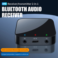 Récepteur-émetteur Bluetooth 5.3 avec batterie, adaptateur audio sans fil stéréo HiFi 3,5 mm Aux pour kit voiture, enceintes, casque, TV