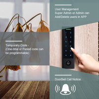 Lector Wiegand IP66 Resistente al Agua RFID 125KHz 13.56Mhz Teclado Táctil Sistema de Control de Acceso a Puertas con Wifi Tuya