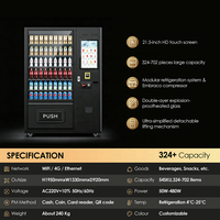 Fabricante de Máquinas Expendedoras de Bebidas y Aperitivos con Aceptador de Monedas, Validador de Billetes, Pago con Tarjeta y Sistema de Código QR