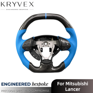 Volante Kryvex para Mitsubishi Lancer Evolution Final Edition X FQ-400 con Pantalla LED Personalizada, de Fibra de Carbono y Cuero - Product Image 2