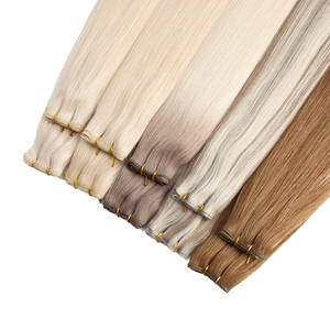 Extension per Capelli Genius Weft di Alta Qualità, Doppio Filamento, Sottili e Invisibili, Annodati a Mano, Tagliabili, Capelli Remy - Product Image 1