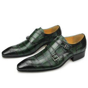 Zapatos Oxford Italianos de Diseño para Hombre, con Parches, Punta Cuadrada, Ligeros, Transpirables, con Cordones, para Banquetes y Bodas - Product Image 1