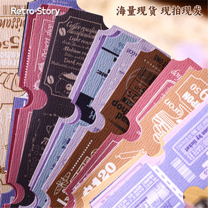 Pack d'autocollants rétro Moking Travel, 15 feuilles, autocollants décoratifs autocollants pour scrapbooking et loisirs créatifs - Product Image 3