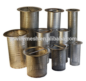 อุตสาหกรรมที่ใช้สแตนเลส304 316ตาข่ายท่อตาข่ายพรุนตะกร้าสำหรับการกรอง - Product Image 3