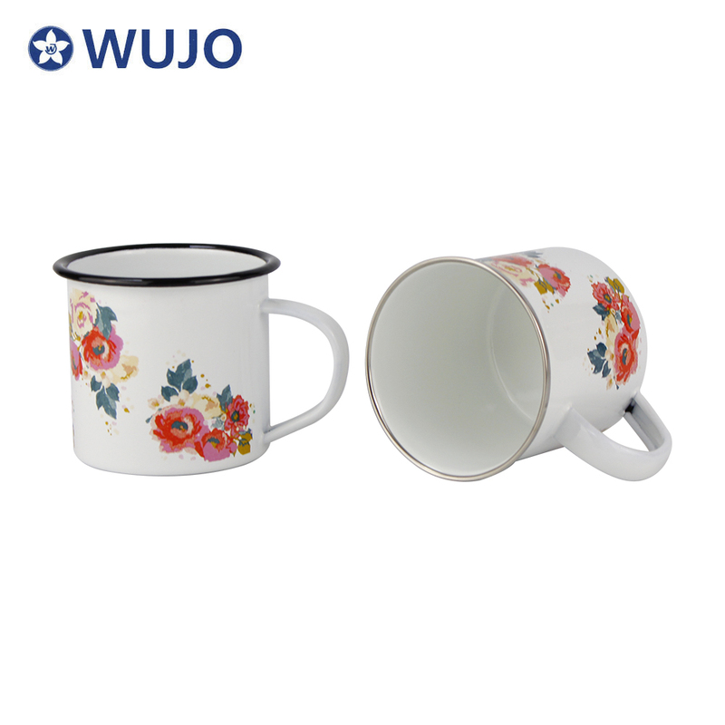 350ml Enamel Espresso Mug Cast Iron