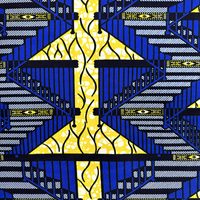 Kain Batik Organik Katun 100% Super High African Ankara Pagne Wax untuk Kemeja Anak Laki-laki, Jas, Tas, dan Selimut Anak Perempuan