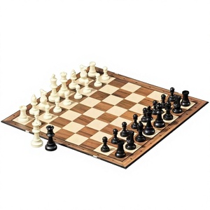 Grand <span class=keywords><strong>jeu</strong></span> <span class=keywords><strong>d</strong></span>'<span class=keywords><strong>échec</strong></span>s pliable 48x48cm, Roi de 95mm, Plateau <span class=keywords><strong>en</strong></span> plastique ABS, Style Staunton, pour Tournoi Professionnel, Entraînement Scolaire et Club, <span class=keywords><strong>Jouet</strong></span> de loisir - Product Image 6