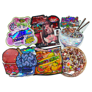 Tùy Chỉnh Chết Cắt Mylar Hộp Với Hộp Hiển Thị 3.5G 7G 14G 28G Khô Thảo Mộc Hoa Thuốc Lá Kẹo Cookie Cali Túi Với Hộp Giấy - Product Image 5