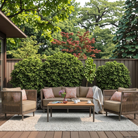 Neuheit: Luxuriöses Outdoor-Lounge-Set für Terrasse, Balkon und Garten – Modulares Sofa-Set, heiß begehrt