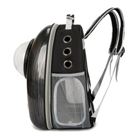 Sac à dos de voyage pour animaux de compagnie en fibre transparente pour chien et chat avec fermeture à glissière Sac pour
