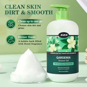 Gel de Ducha de 500ml con Sal Marina de Gardenia y Aminoácidos, Gel de Ducha Limpiador y Perfumado, Venta al por Mayor, Gel de Baño Refrescante e Hidratante - Product Image 3