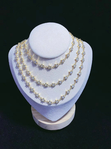 DIY, breloques en laiton plaqué or 18 carats, étoiles en zircon, fabrication de bijoux, chaînes - Product Image 2