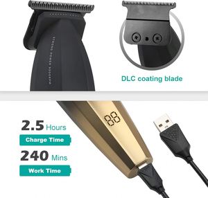 Professional T-<b>Blade</b> <b>Barber</b> Hair for Wireless Electric Trimmer for Men English Operating for Household Use OEM - Product Image 3