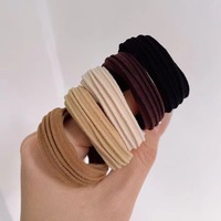 Élastiques à cheveux personnalisés, très extensibles, en jacquard ondulé, style serviette, sans couture, accessoires capillaires tendance, vente en gros