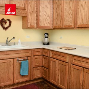 Puertas de Gabinete de Cocina Allad Transition Honey Oak, Soluciones de Almacenamiento Inteligente Magic Corner para Gabinetes de Cocina Chestnut Shaker - Product Image 1
