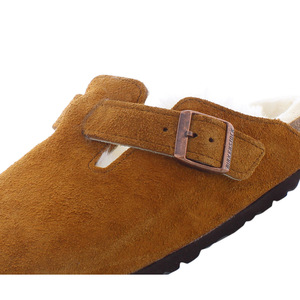 Chaussures unisexes Birkenstock Boston VL Fell en cuir suédé Couleur : Visons |   100% authentique - Product Image 3