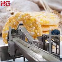 Ligne de production de chips de riz entièrement automatique en acier inoxydable, solution clé en main pour usine, capacité personnalisée, grande échelle, pour snacks.