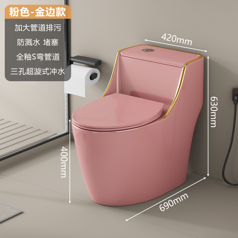 rosa con finiture dorate