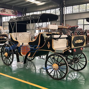 Luxury Three <b>Row</b> of Seats XCEGO Sightseeing Victoria Electric Wedding Carriage Historical Royal - Product Image 3