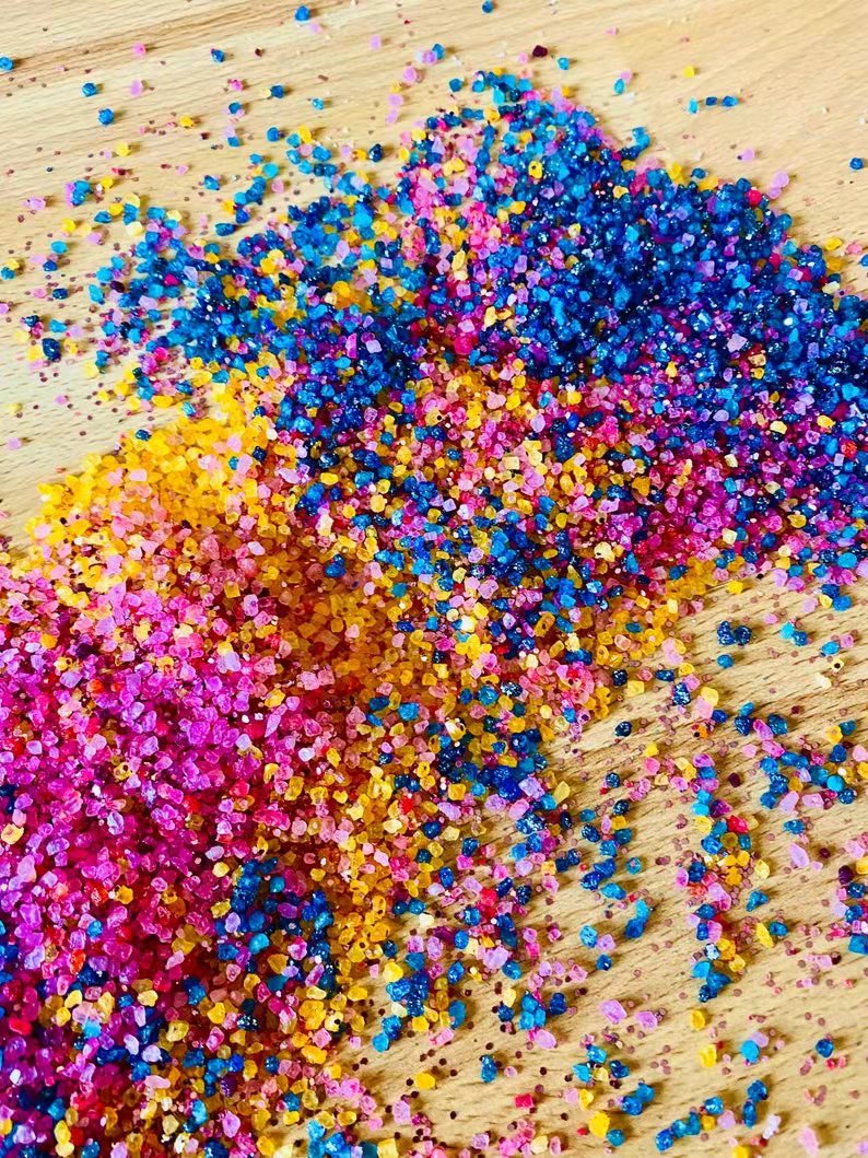 Drivworld Wholesale Private Label Organic Vegan Bath Salt Unicorn Edition- Rainbow Glitter & Strawberry Smell with Your Logo