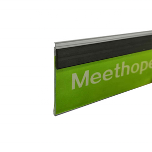 Meethoope 20 ~ 22mm H pvc plastica scaffale prezzo etichetta titolare striscia dati autoadesiva per ripiano in legno 25mm H - Product Image 6