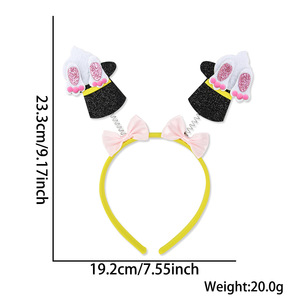 Bandeau d'oeufs de poulet de lapin de pâques pour accessoires photo Costume accessoire de cheveux fête faveur fournitures printemps cadeau de pâques - Product Image 4