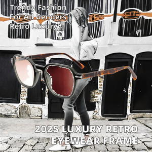2025 Unisex Sang Trọng Retro Acetate Kính Chất Lượng Cao Kính Quang Học Kính Kính Khung Phong Cách Cổ Điển Kính Tấm Sang Trọng - Product Image 3