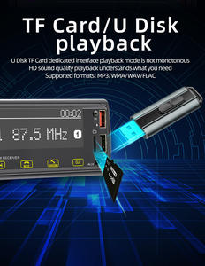 1 din autoradio LCD lecteur <span class=keywords><strong>MP3</strong></span> de voiture avec BT FM 2USB 4RCA radio 7388 ic voiture CD <span class=keywords><strong>mp3</strong></span> lecteur usb - Product Image 3