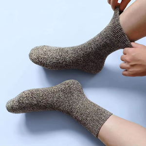Wholesale Custom Merino Wool Socks <b>Mens</b> Wool Socks Insulated Cold Weather Winter <b>Thermal</b> Socks Hiking Socks - Product Image 2
